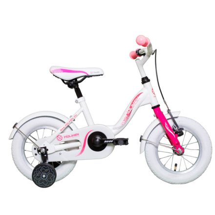 12" Koliken Kid Bike fehér-ciklámen