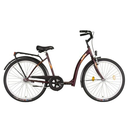 26" Biketek Hunyadi kerékpár bordó