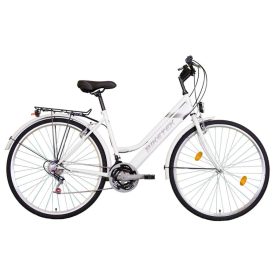 28" Biketek Maxwell n?i fehér váltós