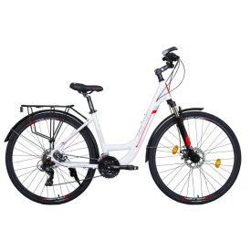  28" Koliken Blackbrook 17" váz n?i fehér-grafit-piros váltós